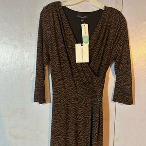 41 Hawthorn faux wrap knit dress